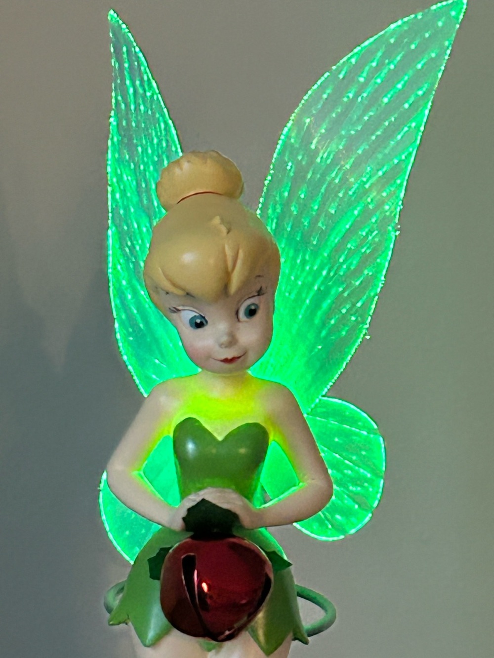 Disney Limited Edition Rare Tinkerbell Tree Topper Fiber Optic Wings